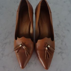 CORSO COMO Cognac Tan Amaya Heels Size 8